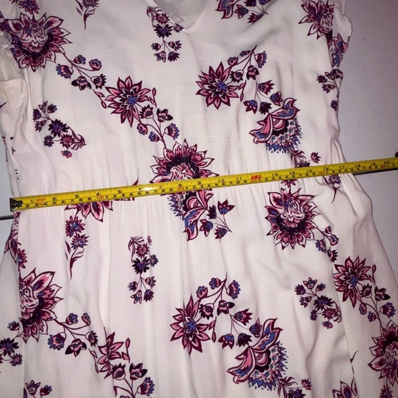 Old Navy Floral Mini Dress in White and Purple - Picture 8 of 12